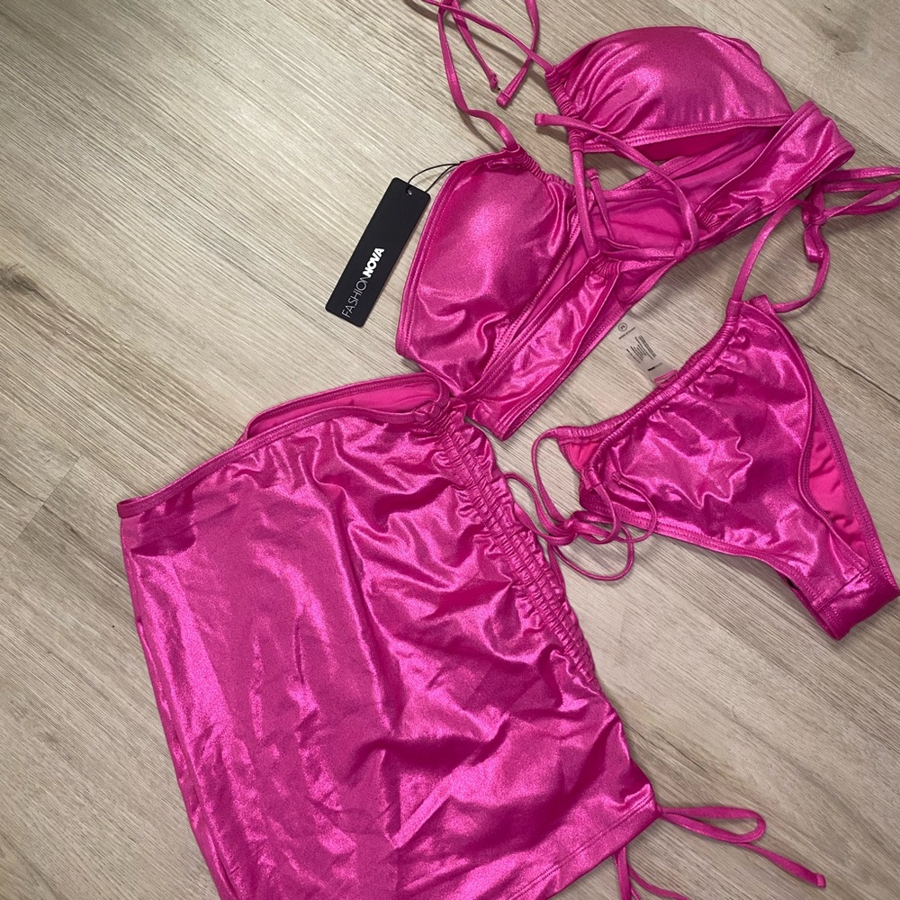 Fashion Nova Pink Bikini Set